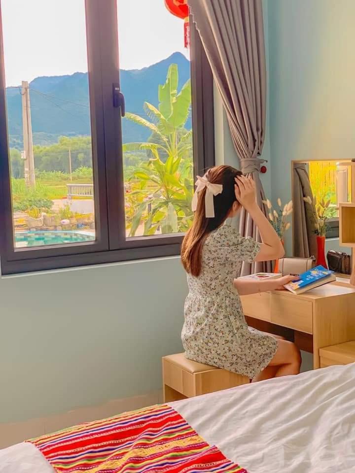 An Huy Homestay Mai Châu Esterno foto